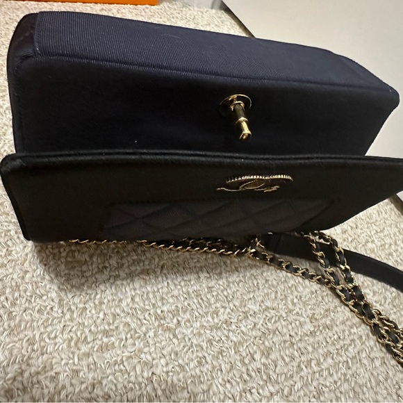 Chanel Mademoiselle Classic Quilted Satin Grosgrain Small Crossbody Flap Bag - Picture 8 of 16